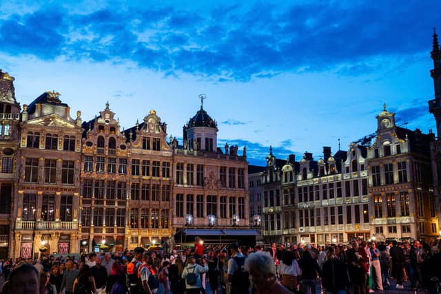 Grand Place at night